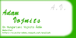 adam vojnits business card